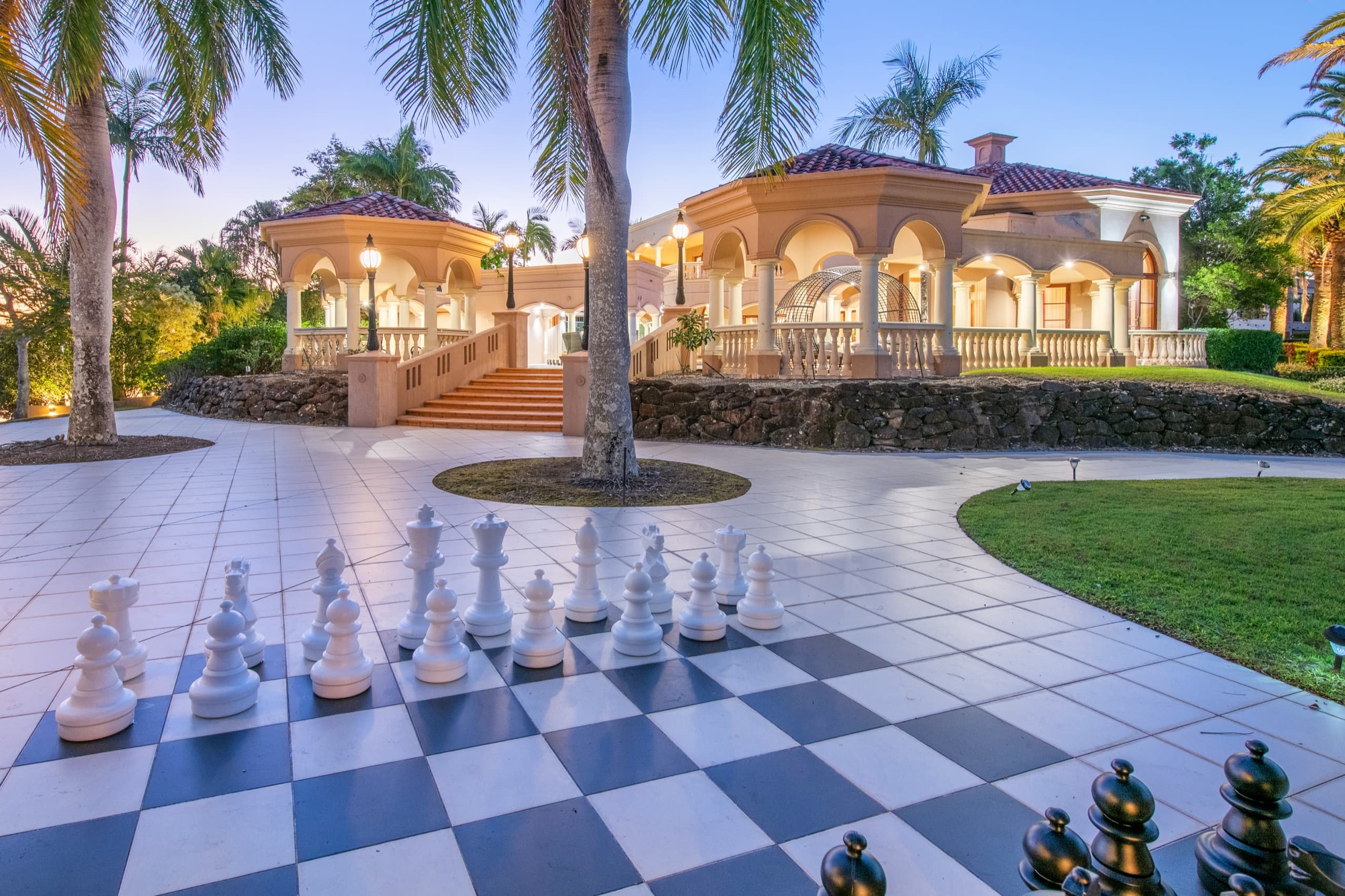 Bellagio Gold Coast — architectural detail of the waterfront estate